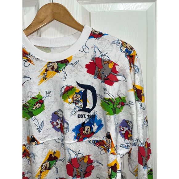 Disney Parks Ink and Paint Disneyland Jersey Sweatshirt Size XS Oversized NWT - Picture 9 of 9